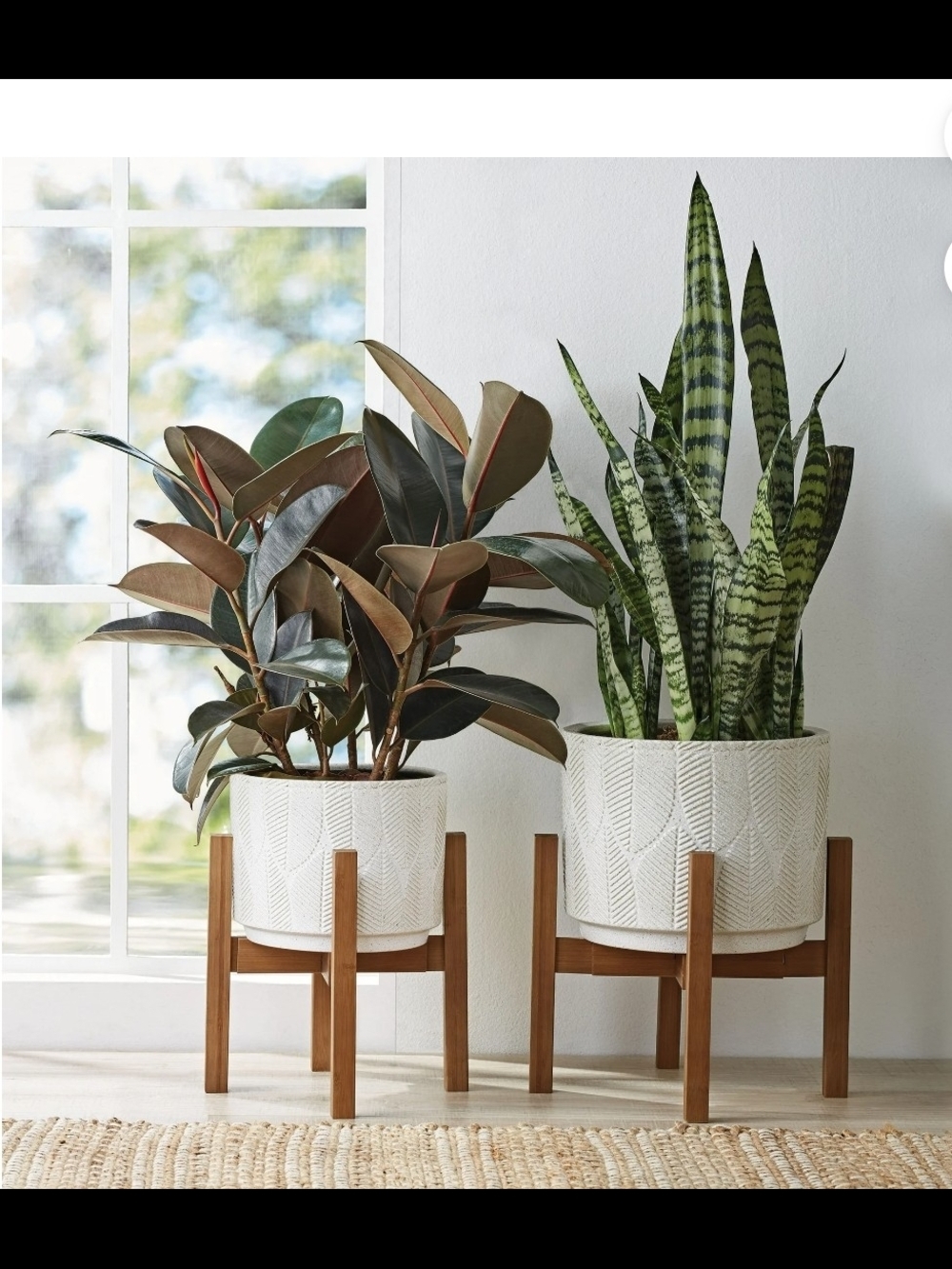 Two Better Homes And Gardens Wooden Expandable Plant Stand